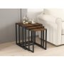 HANAH HOME Set stolova Tali Black Walnut - slika 1