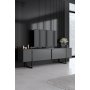 HANAH HOME Set za dnevnu sobu Luxe Anthracite Black - slika 2