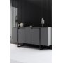 HANAH HOME Set za dnevnu sobu Luxe Anthracite Black - slika 3