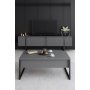 HANAH HOME Set za dnevnu sobu Luxe Anthracite Black - slika 5