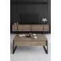 HANAH HOME Set za dnevnu sobu Luxe Walnut Black - slika 5