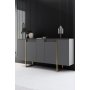 HANAH HOME Set za dnevnu sobu Luxe Anthracite Gold - slika 3