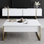 HANAH HOME Set za dnevnu sobu Luxe Set White Gold - slika 2