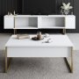 HANAH HOME Set za dnevnu sobu Luxe Set White Gold - slika 3