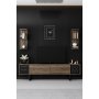 HANAH HOME Set za dnevnu sobu Black Line Set Walnut Black - slika 3