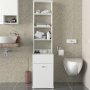 HANAH HOME Kupatilski ormarić Nessa White - slika 2