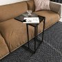 HANAH HOME Pomoćni stočić Alaska C Smoked Glass - slika 1