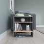HANAH HOME Pomoćni stočić Harpet Anthracite Oak - slika 2