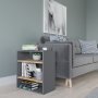 HANAH HOME Pomoćni stočić Harpet Anthracite Oak - slika 1