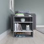 HANAH HOME Pomoćni stočić Harpet Anthracite White - slika 2