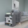 HANAH HOME Pomoćni stočić Harpet Anthracite White - slika 1