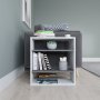 HANAH HOME Pomoćni stočić Harpet White Anthracite - slika 2