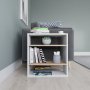 HANAH HOME Pomoćni stočić Harpet White Oak - slika 2