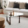HANAH HOME Sto za dnevnu sobu Cam Orta Sehpa S303 - slika 2