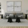 HANAH HOME Sto za dnevnu sobu Mushroom Black - slika 1