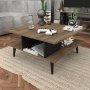 HANAH HOME Sto za dnevnu sobu Akya Walnut Black - slika 4