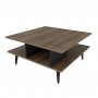 HANAH HOME Sto za dnevnu sobu Akya Walnut Black - slika 5