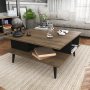 HANAH HOME Sto za dnevnu sobu Akya Walnut Black - slika 1