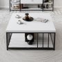 HANAH HOME Sto za dnevnu sobu Zenn White Black - slika 2