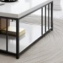 HANAH HOME Sto za dnevnu sobu Zenn White Black - slika 4