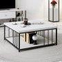 HANAH HOME Sto za dnevnu sobu Zenn White Black - slika 1