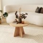 HANAH HOME Sto za dnevnu sobu Mushroom Sapphire Oak - slika 1