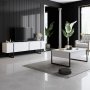 HANAH HOME Sto za dnevnu sobu Luxe White Black - slika 3