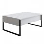 HANAH HOME Sto za dnevnu sobu Luxe White Black - slika 4