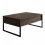 HANAH HOME Sto za dnevnu sobu Luxe Walnut Black - slika 4
