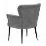 HANAH HOME Fotelja Paris Black Metal Grey - slika 2