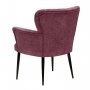 HANAH HOME Fotelja Paris Black Metal Dusty Rose - slika 2