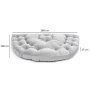 HANAH HOME Lazy bag Kiku Large Grey - slika 4