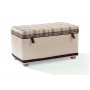 HANAH HOME Tabure Plaid Storage Ottaman - slika 1