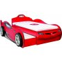 HANAH HOME Dečiji krevet Coupe Carbed (With Friend Bed) (Red) (90X190 90X180) - slika 1