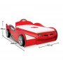HANAH HOME Dečiji krevet Coupe Carbed (With Friend Bed) (Red) (90X190 90X180) - slika 3