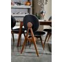 HANAH HOME Trpezarijski sto i stolice Touch Wooden Anthracite - slika 3