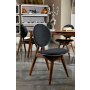 HANAH HOME Trpezarijski sto i stolice Touch Wooden Anthracite - slika 5