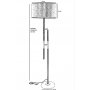 OPVIQ Podna lampa Felix Siyah Lambader 534LUN4334 - slika 4