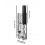 OPVIQ Podna lampa Voguer Black White - slika 2