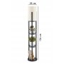 OPVIQ Podna lampa Circle Nora Black - slika 4