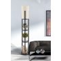 OPVIQ Podna lampa Circle Nora Black - slika 1