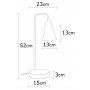 OPVIQ Stona lampa Foca N 127 - slika 3