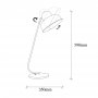 OPVIQ Stona lampa Berceste 180BLACK ML - slika 3