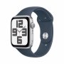 APPLE Watch SE2 v2 GPS 44mm Silver Alu Case w Storm Blue Sport Band - M/L (mree3se/a) - slika 2