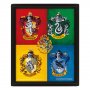 Pyramid International Harry Potter (Colourful Crests) - Framed - slika 1