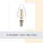 OPVIQ LED sijalica E14 Duz Gun Isıgı - slika 2