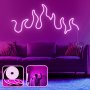 OPVIQ Zidna LED dekoracija Flames XL Pink - slika 1