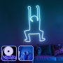 OPVIQ Zidna LED dekoracija Happiness XL Blue - slika 1