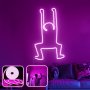 OPVIQ Zidna LED dekoracija Happiness XL Pink - slika 1