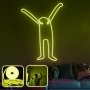 OPVIQ Zidna LED dekoracija Partying XL Yellow - slika 1
